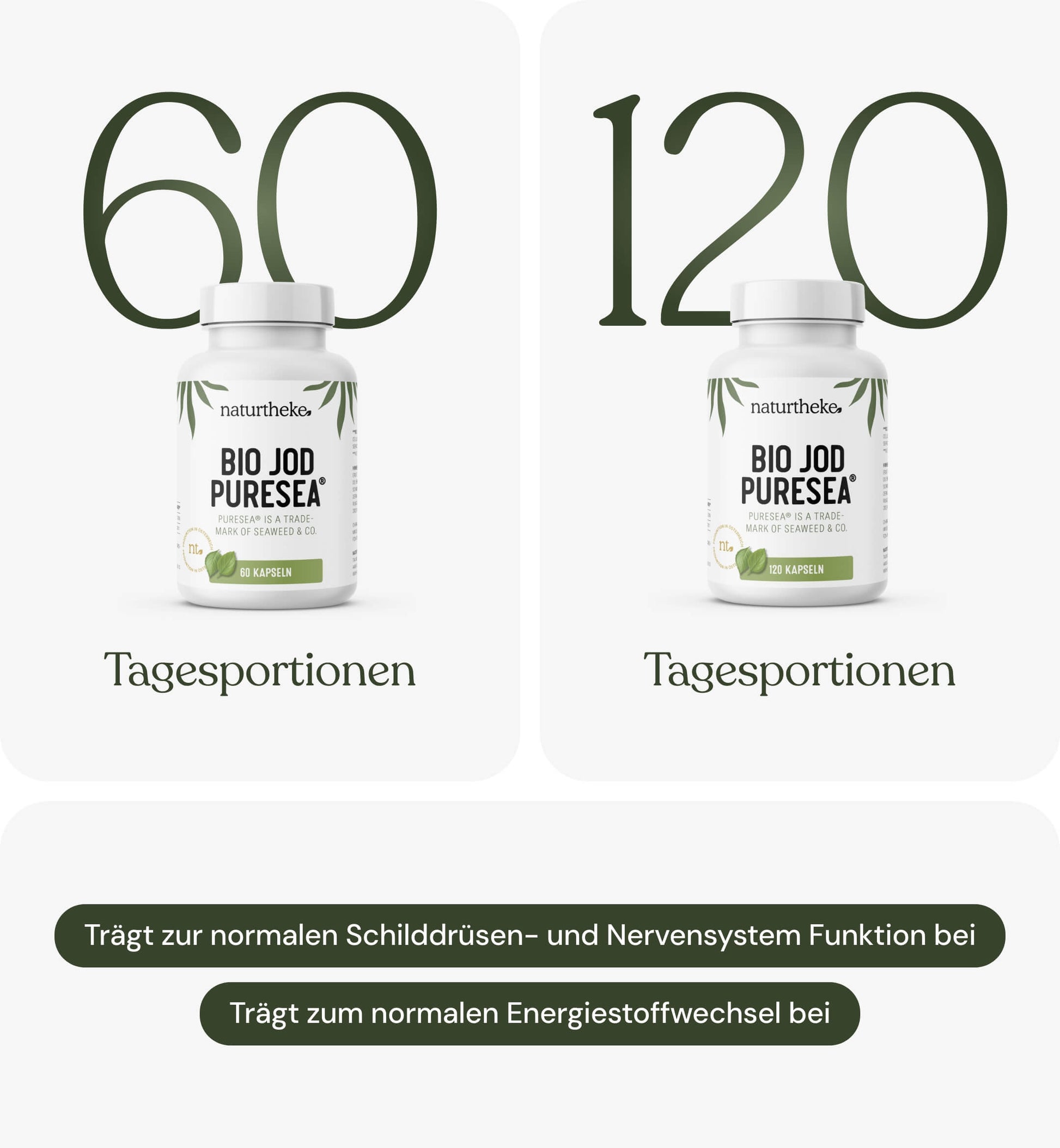 Bio Jod PureSea naturtheke, jodtabletten, jod nahrungsergänzung, jodtabletten kaufen, jod supplement, jod kapseln, algen jod