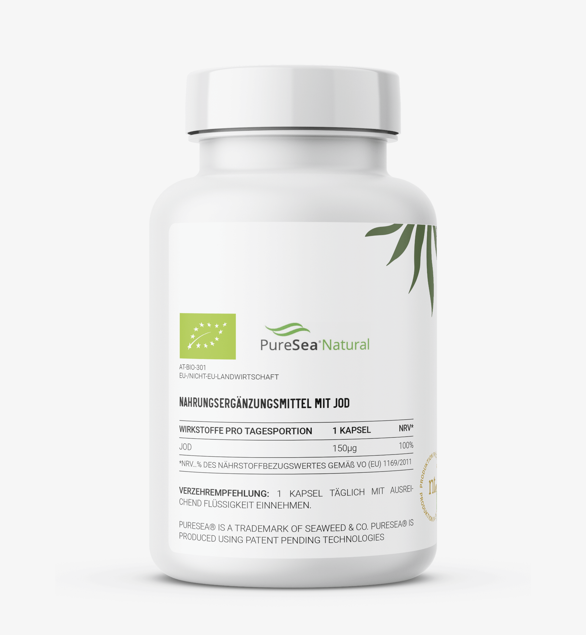 Bio Jod PureSea naturtheke, jodtabletten, jod nahrungsergänzung, jodtabletten kaufen, jod supplement, jod kapseln, algen jod