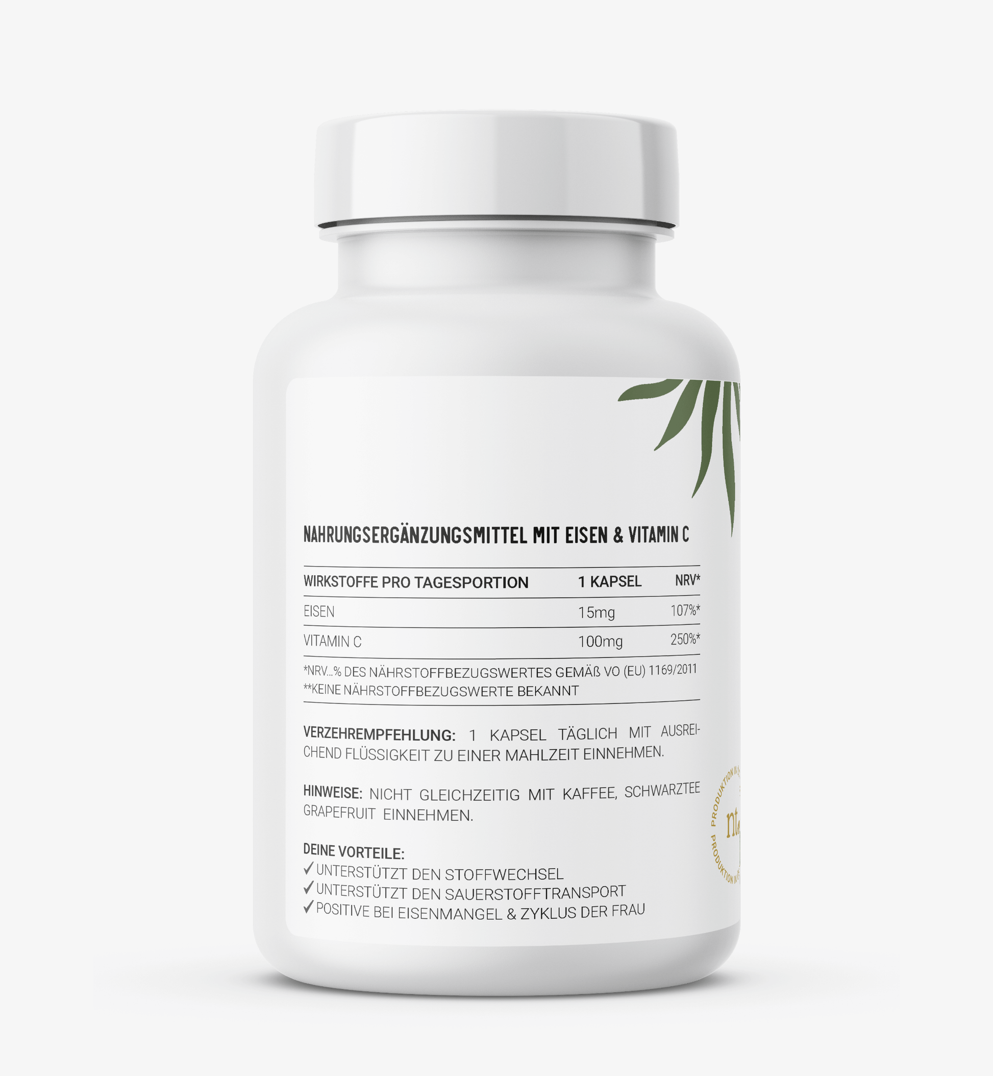 Eisen + Vitamin C naturtheke, eisen tabletten, eisen vitamin c, eisen vit c, eisen supplement, eisen kapseln, eisenpräparat, eisentabletten und vitamin c, eisen nahrungsergänzung, eisentabletten mit vitamin c