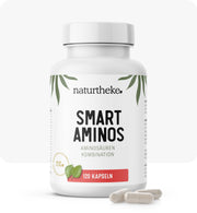 Smart Aminos naturtheke, aminosäuren komplex, essentielle aminosäuren, aminosäuren kaufen, aminosäuren kapseln, kapseln mit aminosäuren, aminosäuren tabletten, aminosäuren nahrungsergänzung