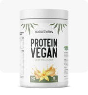 Vegan Protein Vanille naturtheke, veganes eiweißpulver, veganes proteinpulver, vanille proteinpulver, pflanzliches proteinpulver, proteinpulver vanille, eiweißpulver vegan, veganes proteinpulver geschmack Vanille